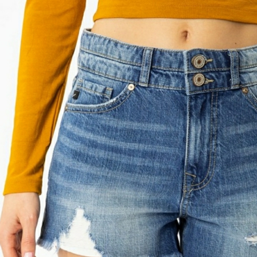 KANCAN High Rise Denim Shorts - Picture 6 of 6